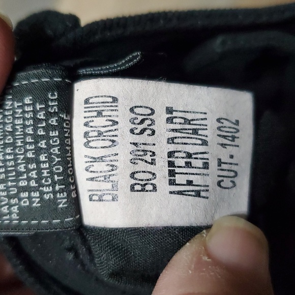 Black orchid Julien Jarmoune Black shimmer after dart skinny stretch pants - Picture 7 of 11